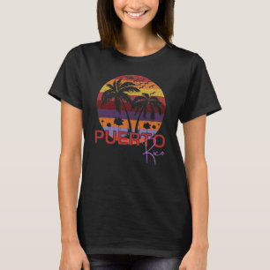 Camiseta Vintage Puerto Rico Summer Beach