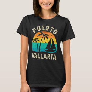 Camiseta Vintage Puerto Vallarta Sunset Familiar Va