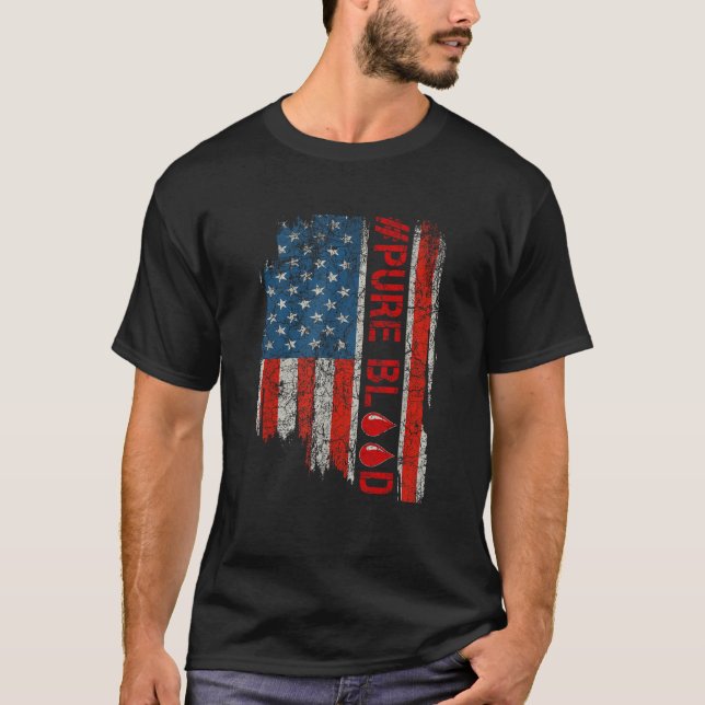 Camiseta Vintage Pure Blogs Movement Pureblood Freedom USA (Anverso)
