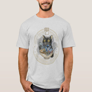 Camiseta Vintage Quality Control Black Cat Ramen