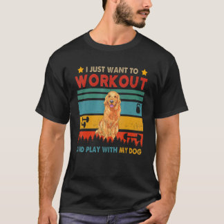 Camiseta Vintage Quiere Hacer Ejercicio Y Jugar Con Mi Retr