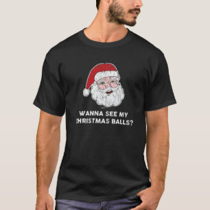 Camiseta ¿Vintage quiere ver mis bolas de Navidades? Diseño