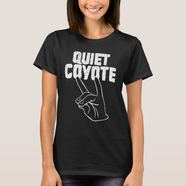 Camiseta Vintage QUIET COYOTE (Anverso)