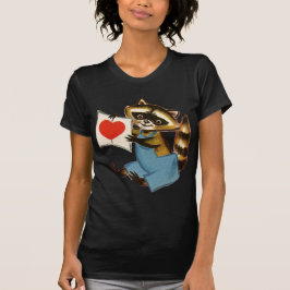Camiseta Vintage Raccoon Love