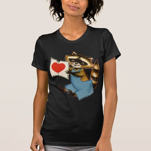 Camiseta Vintage Raccoon Love (Anverso)