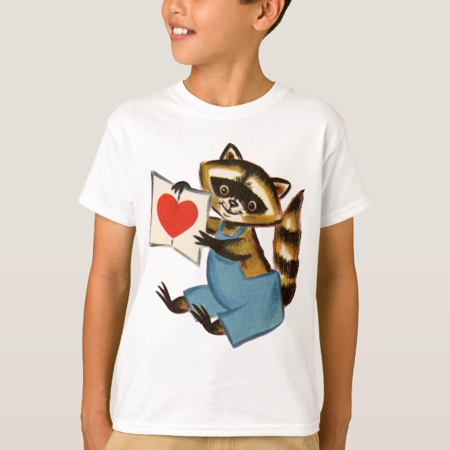 Camiseta Vintage Raccoon Love (Anverso)