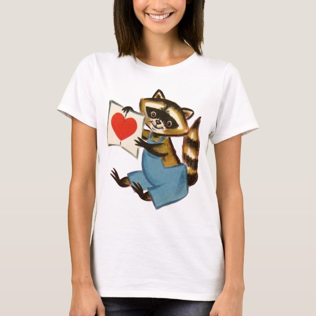 Camiseta Vintage Raccoon Love (Anverso)