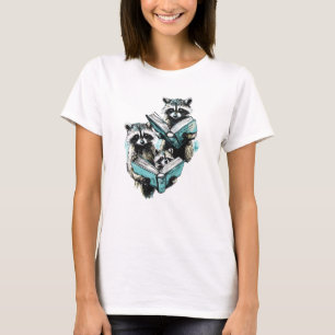 Camiseta Vintage Raccoon Readers Club