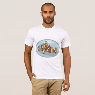 Camiseta Vintage Race Car Driver Classic Motorsport Art