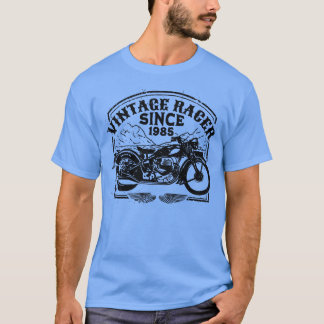 Camiseta Vintage Racer Desde La Motocicleta Retro 1985