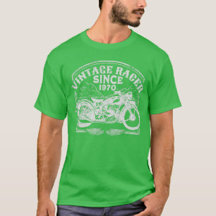 Camiseta Vintage Racer Desde Motocicleta Retro 1970