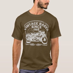 Camiseta Vintage Racer Desde Motocicleta Retro 1989