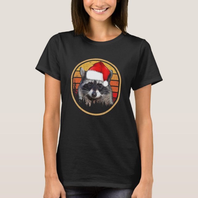 Camiseta Vintage Racoon Christmas (Anverso)