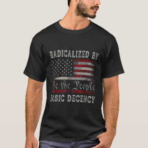 Camiseta Vintage Radicalizado Por Decencia Básica Graciosa