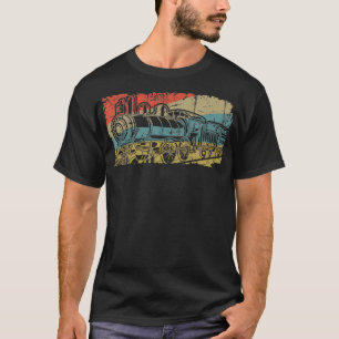 Camiseta Vintage Railroad Avers Retro Railfan Steam En