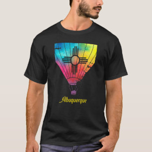Camiseta Vintage Rainbow Air Balloon Festix New Mexico Alb