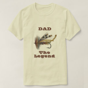 Camiseta Vintage Rainbow Fly Para La Leyenda Pesquera Dad