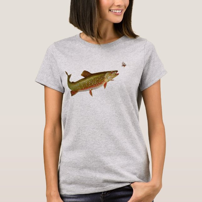 Camiseta Vintage Rainbow Trout Fly Fishing (Anverso)