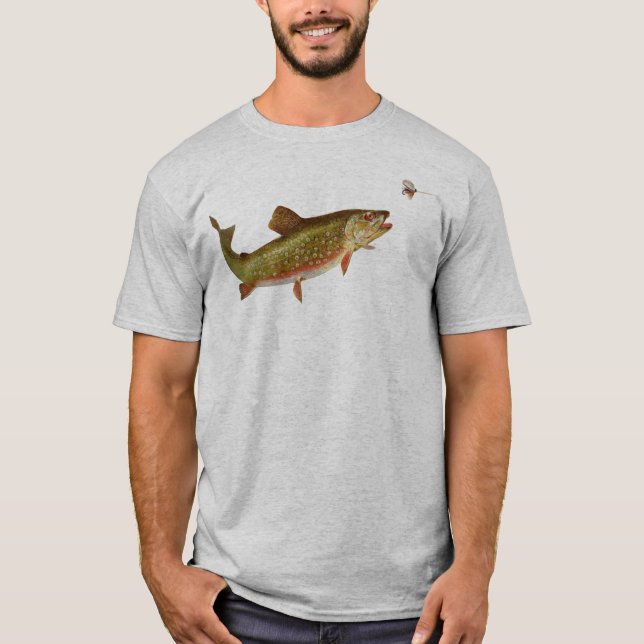 Camiseta Vintage Rainbow Trout Fly Fishing (Anverso)