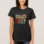 Camiseta Vintage realizado en 2007 18th Birthday Retro 18 a<br><div class="desc">Vintage hecho en 2007 18th Birthday Retro Regalos de 18 años</div>