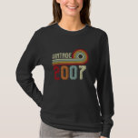 Camiseta Vintage realizado en 2007 18th Birthday Retro 18 a<br><div class="desc">Vintage hecho en 2007 18th Birthday Retro Regalos de 18 años</div>