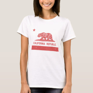 Camiseta Vintage Red Star y Stripe California