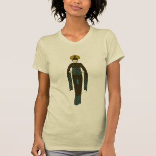 Camiseta Vintage Red Woman Turban Turquía Art Nouveau