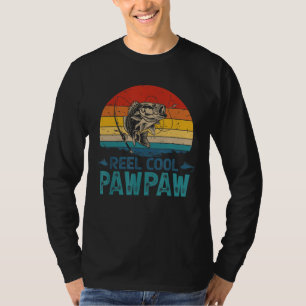 Camiseta Vintage Reel Fishing Reel Guay Pawpaw Grandpa Paw 