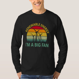 Camiseta Vintage Renewable Energy I's a Big Fan