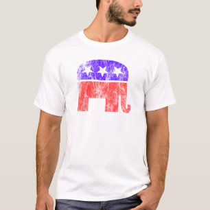 Camiseta Vintage republicano del elefante