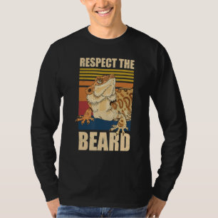 Camiseta Vintage Respeto La Barba de Dragón Dragón Divertid