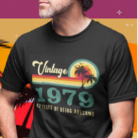Vintage Reto Dolor Personalizado de Cumpleaños Eda
