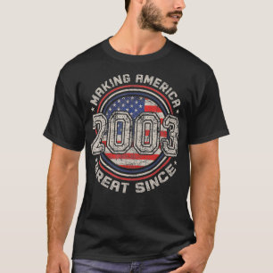 Camiseta Vintage retro 18 cumpleaños que hace a Estados Uni
