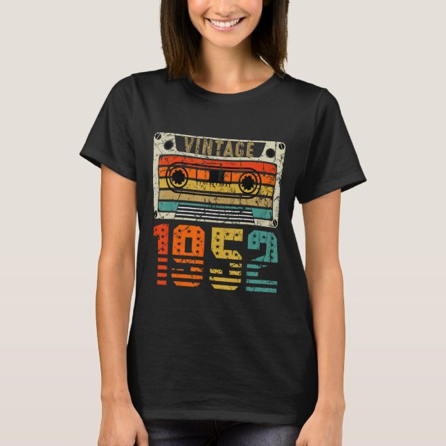 Camiseta Vintage retro 1952 71º cumpleaños (Anverso)