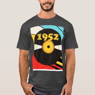 Camiseta Vintage Retro 1952 Birthday Shirt Vinyl Music