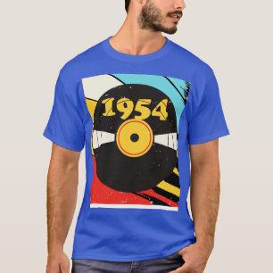 Camiseta Vintage Retro 1954 Birthday Shirt Vinyl Music