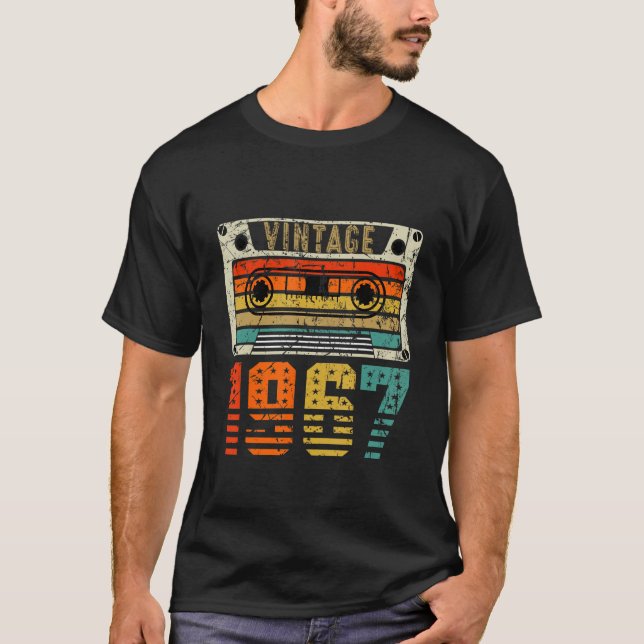 Camiseta Vintage retro 1967 56º cumpleaños (Anverso)
