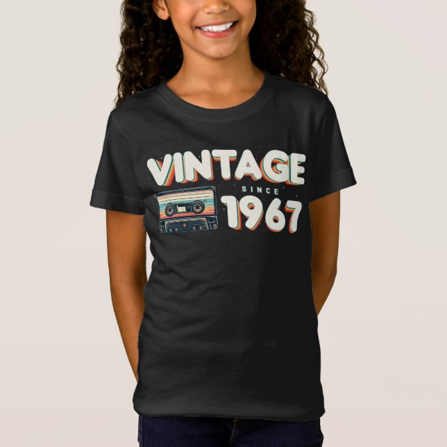 Camiseta Vintage retro 1967 Hombres Nostálgicos Femeninos (Anverso)