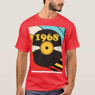 Camiseta Vintage Retro 1968 Birthday Shirt Vinyl Music