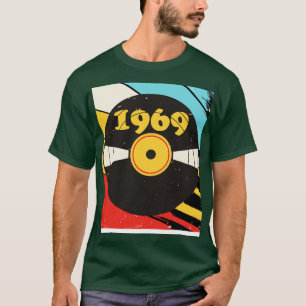 Camiseta Vintage Retro 1969 Birthday Shirt Vinyl Music