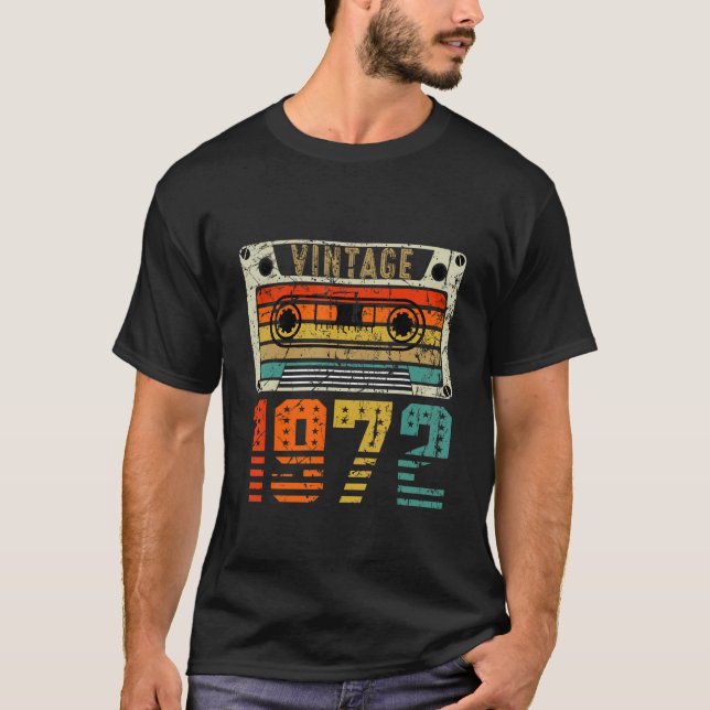 Camiseta Vintage retro 1972 50º cumpleaños (Anverso)