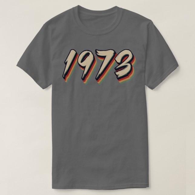 Camiseta Vintage retro 1973 (Diseño del anverso)