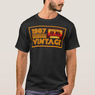 Camiseta Vintage Retro 1987 Masterpiece Cassette Tape