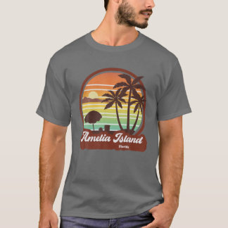 Camiseta Vintage Retro 70 Años 80 Isla Amelia Florida Beach