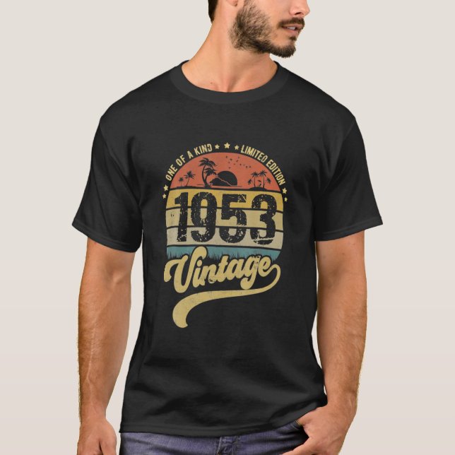 Camiseta Vintage retro 70 cumpleaños 1953 70 (Anverso)
