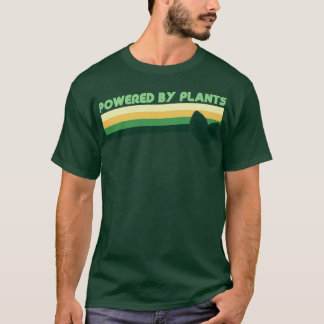 Camiseta Vintage retro alimentado por plantas