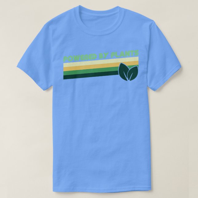 Camiseta Vintage retro alimentado por plantas (Diseño del anverso)