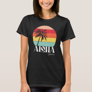 Camiseta Vintage Retro Aloha Beach Tropical Summer Vacati