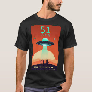 Camiseta Vintage Retro Area 51 Poster Roswell Nuevo México