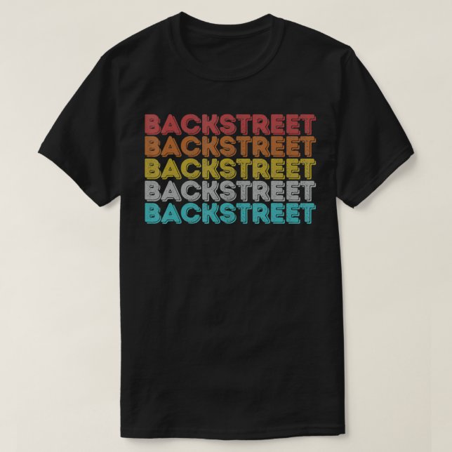 Camiseta Vintage Retro Backstreet (Diseño del anverso)